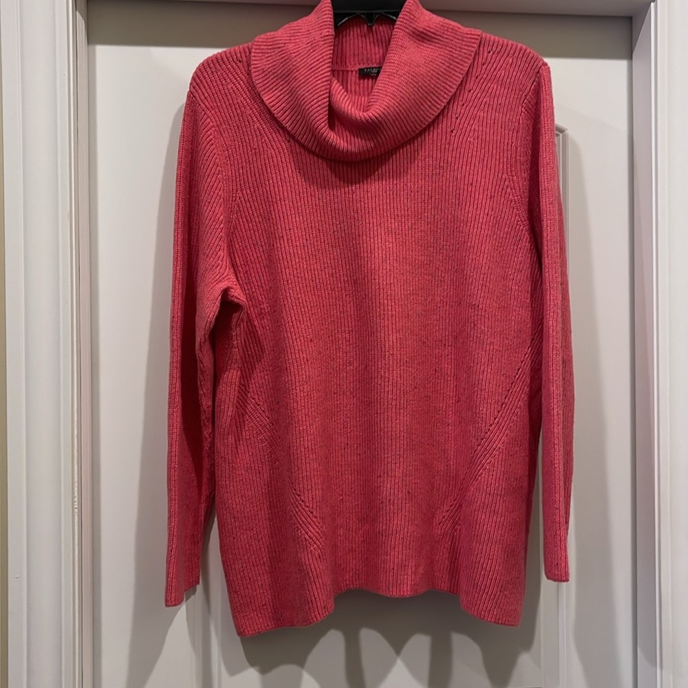 Talbots pink marled sweater, size 2x (size tag missing)
